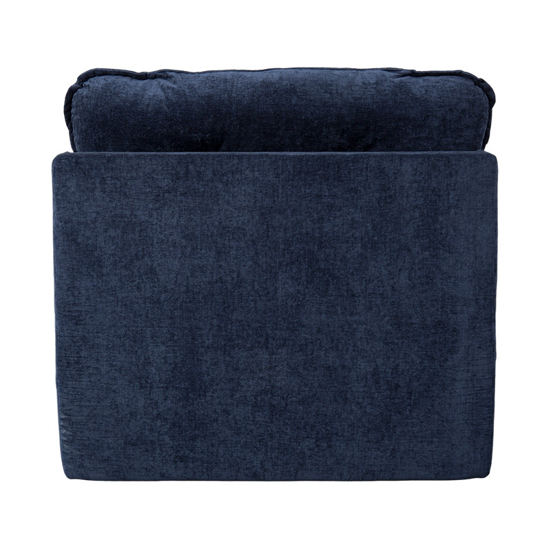 Sofa Busa Penuh Modular dengan Korduroi Biru Tua dengan Sandaran Empuk dan Ottoman yang serasi Sofa Busa Penuh Modular dengan Korduroi Biru Tua dengan Sandaran Empuk dan Ottoman yang serasi
