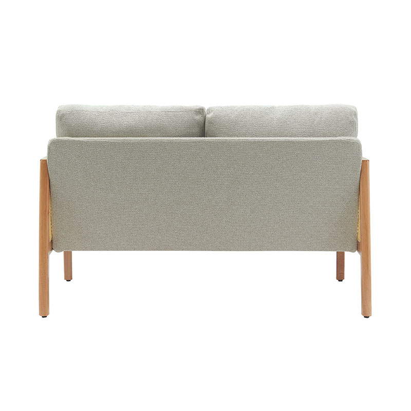 Sofa Linen Sandaran Tangan Rotan